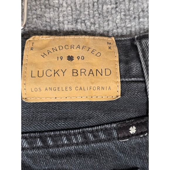 Lucky Brand Men Jeans 38x32 Authentic Skinny Dark Wash Denim Pants - Picture 6 of 9